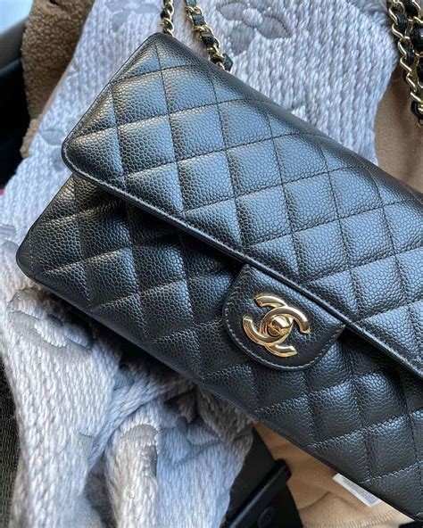 chanel leather shopper|caviar leather vs calfskin.